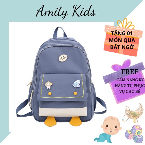 Cặp Đi Học Nữ Cấp 2 3 Cặp Đi Học Cho Bé Trai Bé Gái Tiểu Học Amity Kids Mềm Mại Cá Tính Dễ Thương KT 31*17*44cm