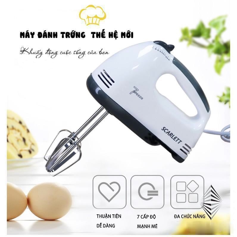 [Hot] Máy Đánh Trứng Cầm Tay 7 Tốc Độ - Công Suất 180W