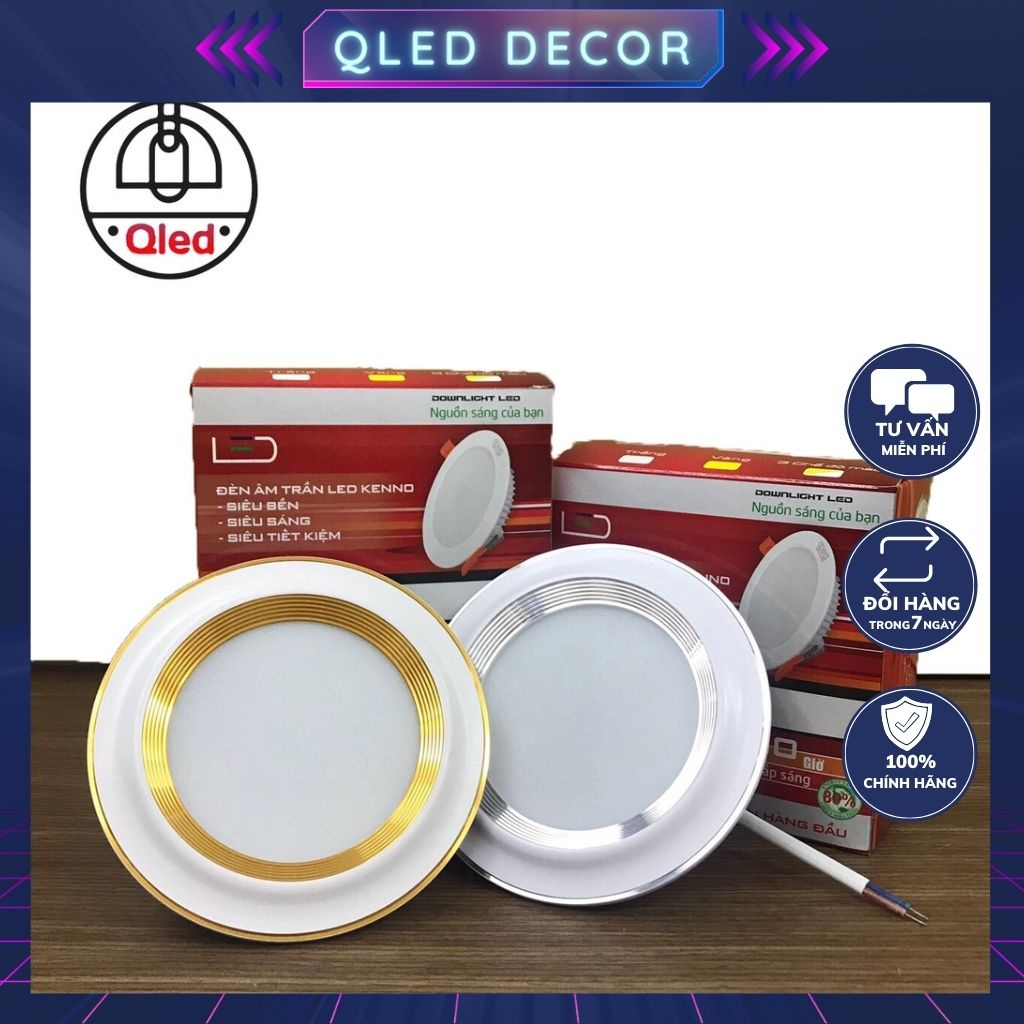 Âm trần ACVT - ACVV 7w-9w-12w (phi 90) 3 màu CHÍNH HÃNG Made in Việt Nam