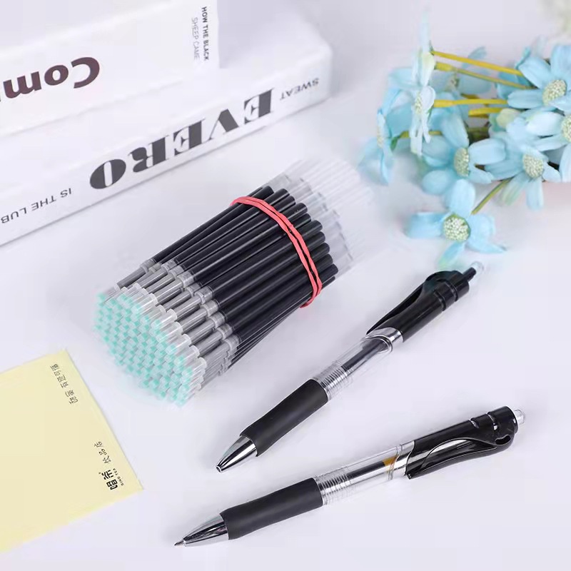 Ruột bút mực gel màu đen/ xanh dương/ đỏ thay thế tiện lợi cho học sinh và văn phòng phẩm RB11