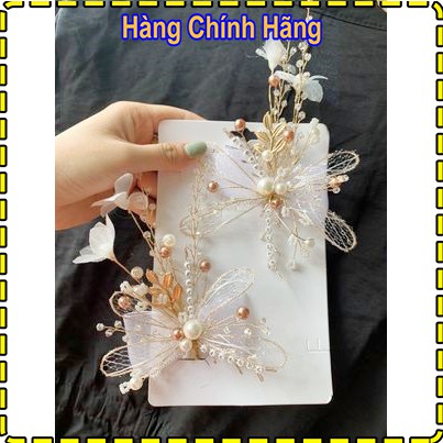 Cài Tóc Cô Dâu ( Hình Nơ) Siêu Sang Chảnh