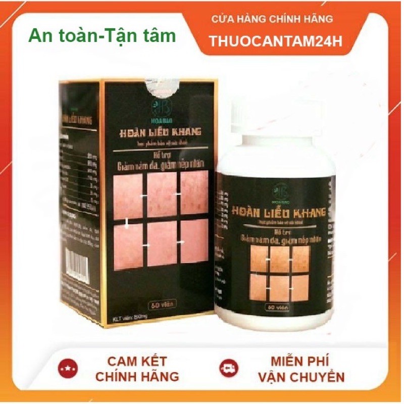 ✅Hoàn Liễu Khang - Hỗ trợ làm giảm lão hóa da, nám da, sạm da (Lọ 40 viên) CHÍNH HÃNG