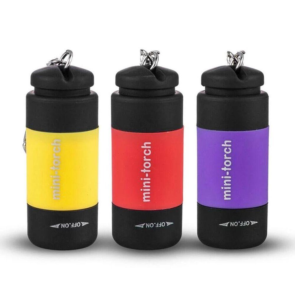 Móc Khóa Đèn LED Mini Chống Thấm Nước Có Thể Sạc Lại Bằng Cổng USB Tiện Dụng