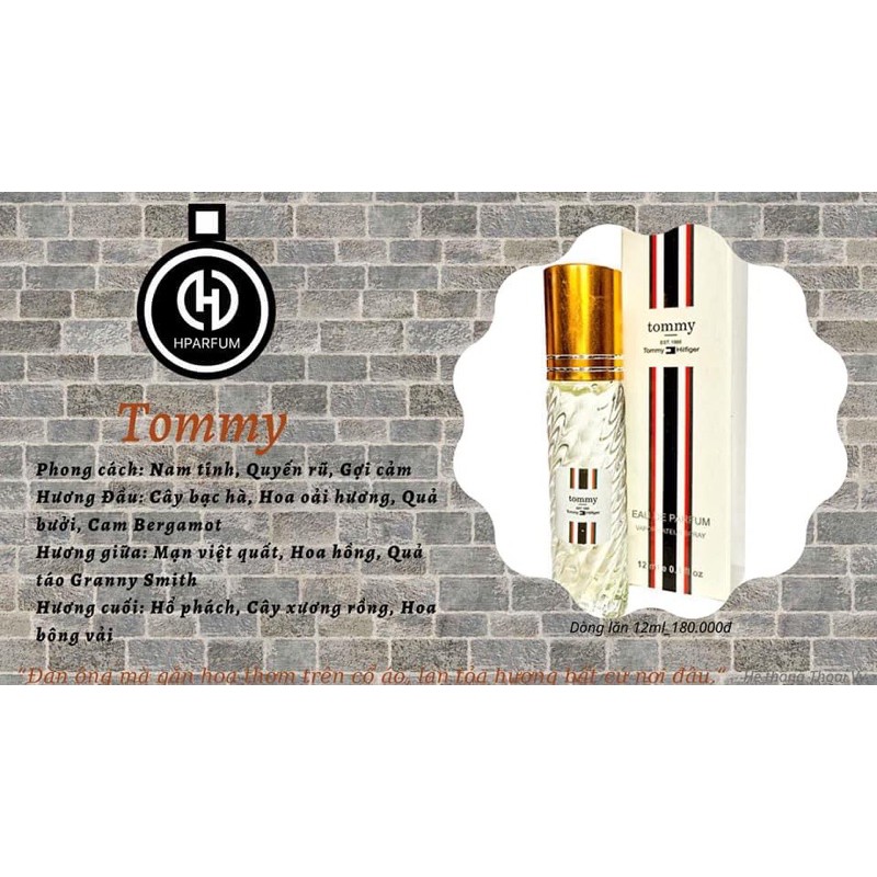 Tommy HPARFUM Tinh dầu nước hoa PHÁP
