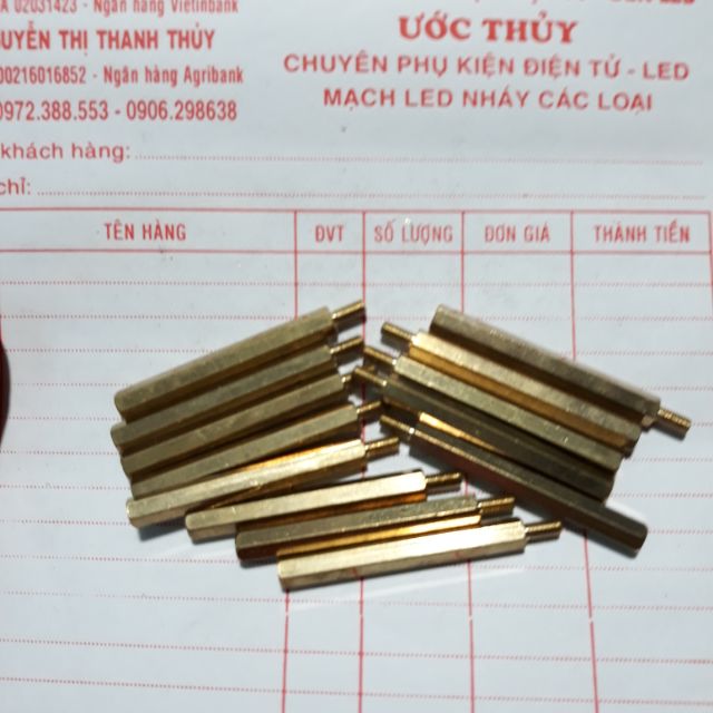 10c chân đồng 3x 4cm có ren