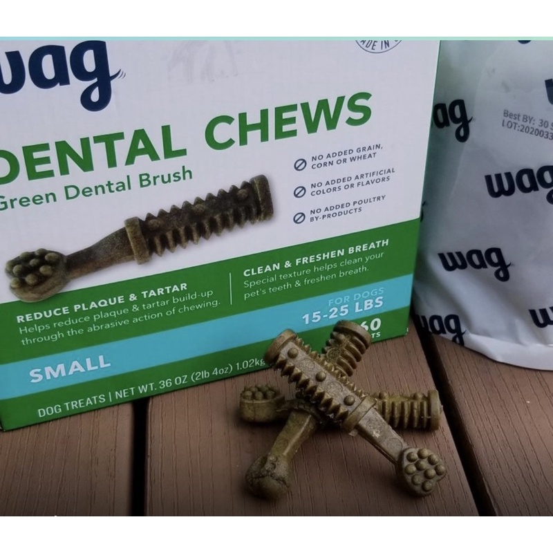 1 Xương nha khoa gặm sạch răng và thơm miệng Cho chó thương hiệu Wag của Mỹ