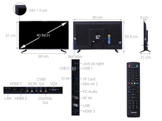 Smart Tivi Asanzo 40 inch 40AS350