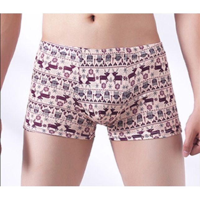Sét 4 Quần lót đùi nam in họa tiết trẻ trung cá tính , chất liệu cotton mềm mại, co dãn tốt, ôm dáng thoải mái.