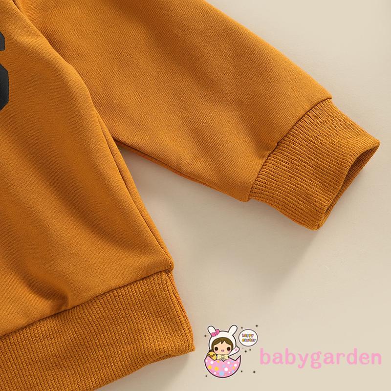 Set Đồ 2 Món Gồm Áo Hoodie Tay Dài In Chữ + Quần Dài Dây Rút Có Túi Bên Hông Cho Bé Trai 3 Tháng Tuổi