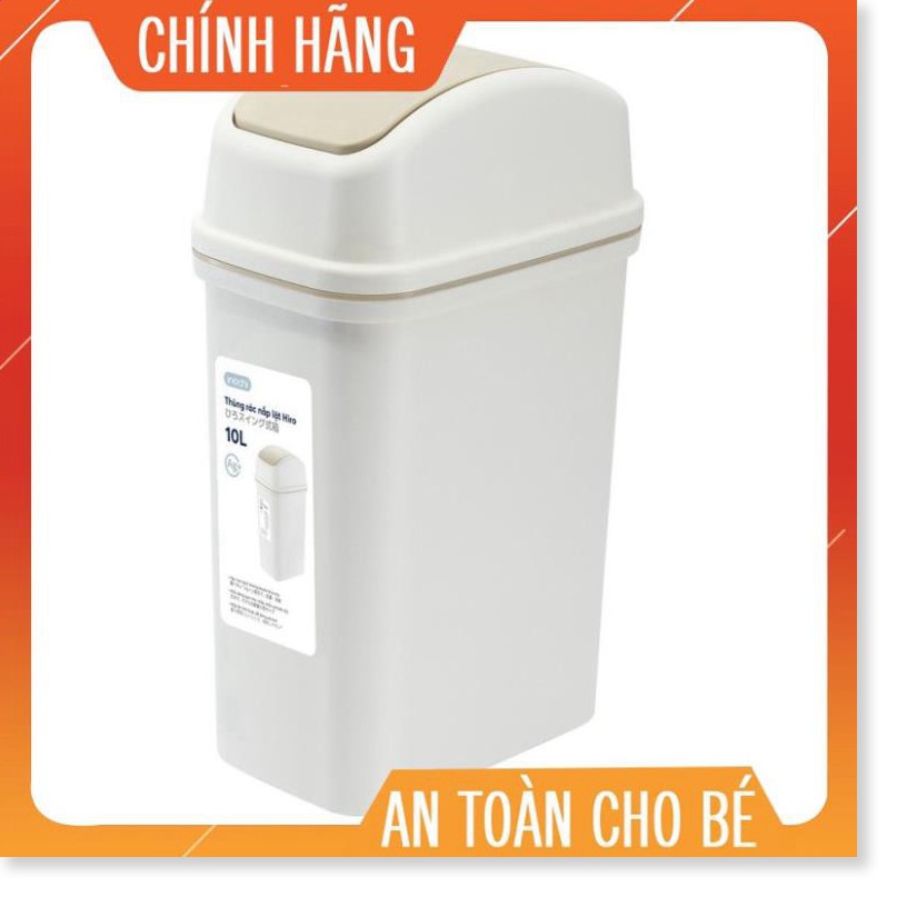 Thùng rác nắp lật Inochi 10L (tiêu chuẩn Nhật Bản)