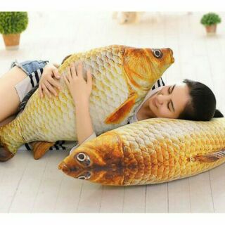 Gối ôm 3D Cá chép vàng size 60cm