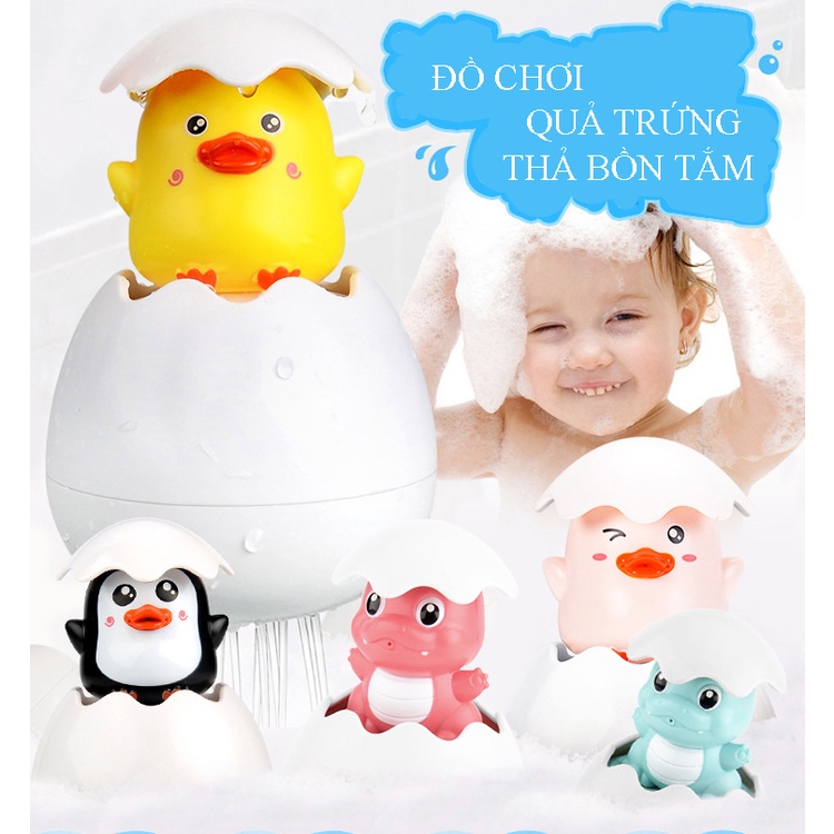 Đồ chơi hình trứng thả bồn nhà tắm vui nhộn cho bé