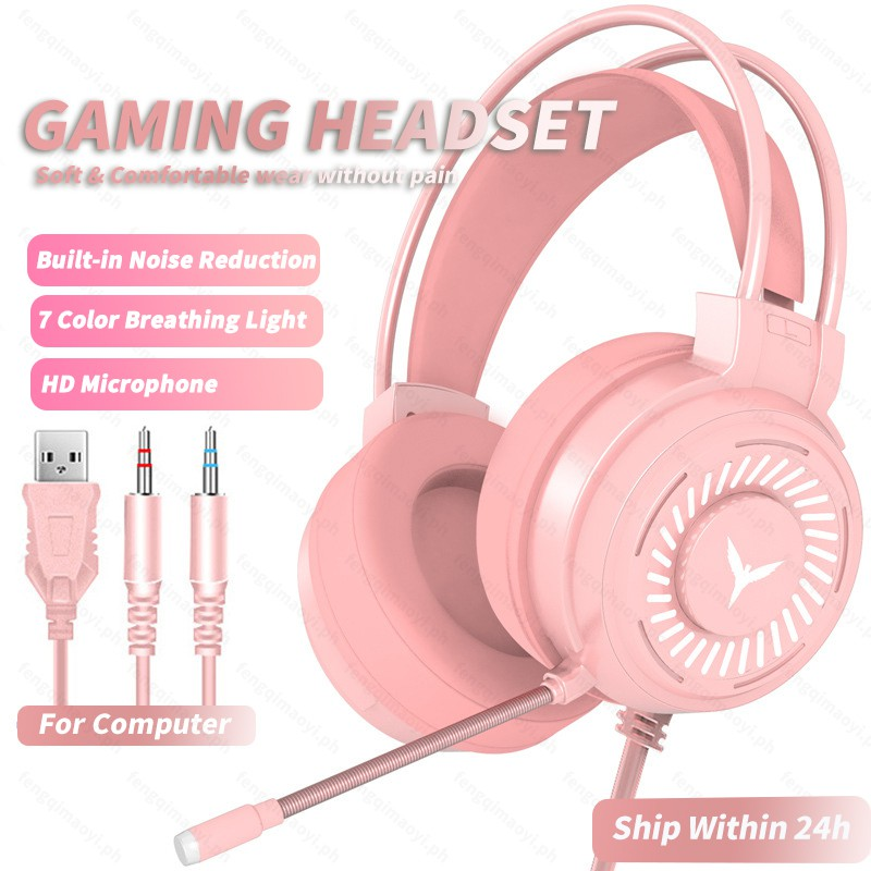 Tai Nghe Gaming Usb + 3.5mm 7 Màu Có Mic Chất Lượng Cao