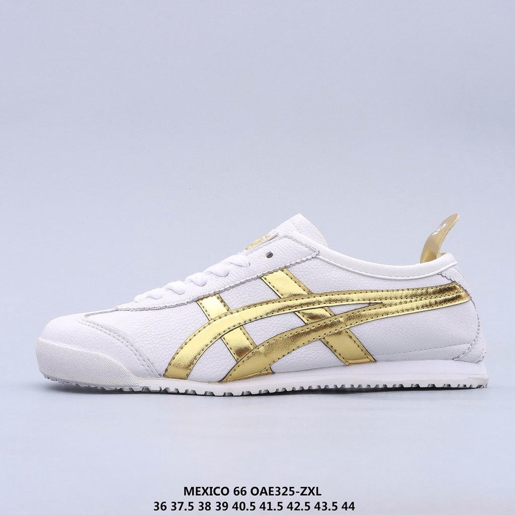 Giày Thể Thao Asics Onitsuka Tiger Mexico 66 Bằng Da Phong Cách Cổ Điển