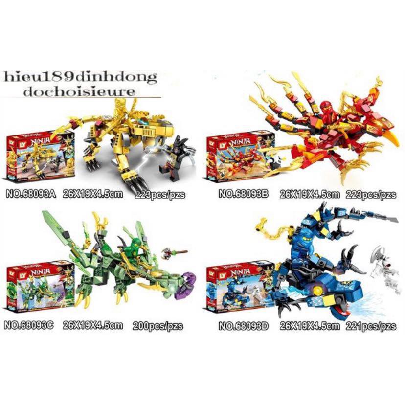 Lắp Ráp Xếp Hình Ninjago 68093 : robot rồng