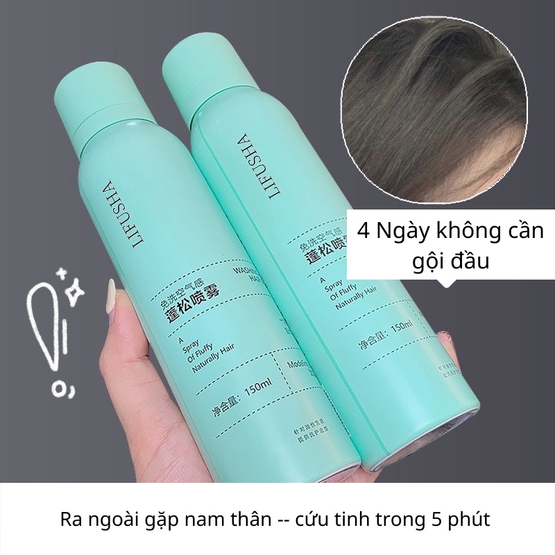 Dầu gội khô sạch tóc bồng tóc hết bết dính trong 5p nội địa SAM Lifusha