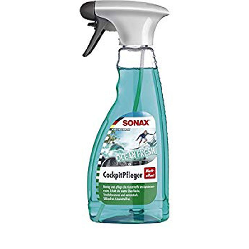 Làm sạch nội thất kết hợp dưỡng nhựa toàn bộ nội thất xe hơi - SONAX cockpit Spray Matt Effect Ocean-Fresh 364241