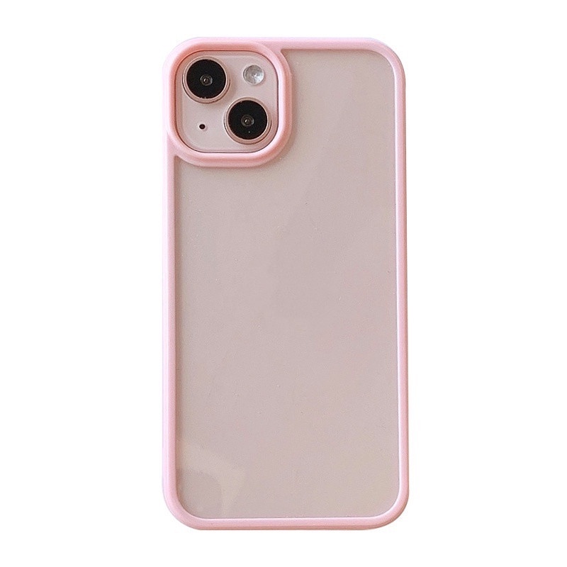 Ốp Điện Thoại Acrylic Trong Suốt Màu Kẹo Cho IPhone 12 11 Pro X Xs Max 7 8 Plus