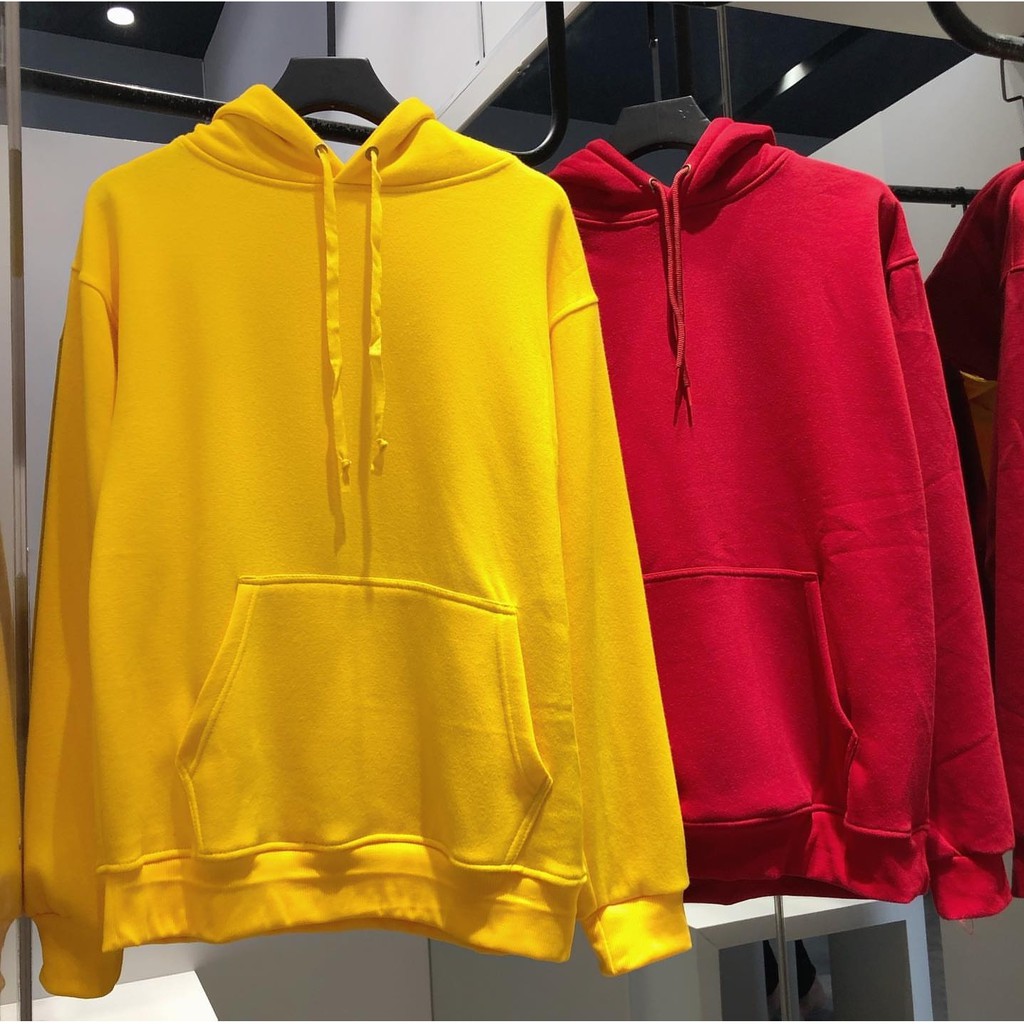 ÁO HOODIE TRƠN BASIC ĐỦ MÀU UNISEX | WebRaoVat - webraovat.net.vn