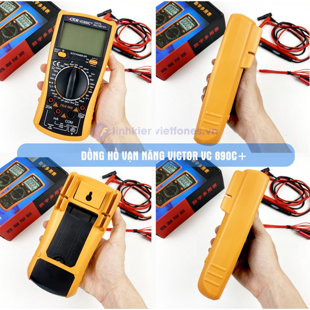 Đồng Hồ Vạn Năng Điện tử Victor VC 890C+
