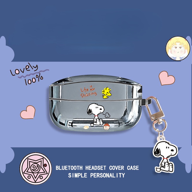 Vỏ Bọc Hộp Sạc Tai Nghe Mềm Hình Snoopy &amp; Phi Hành Gia Cho Sony WF-1000 XM4