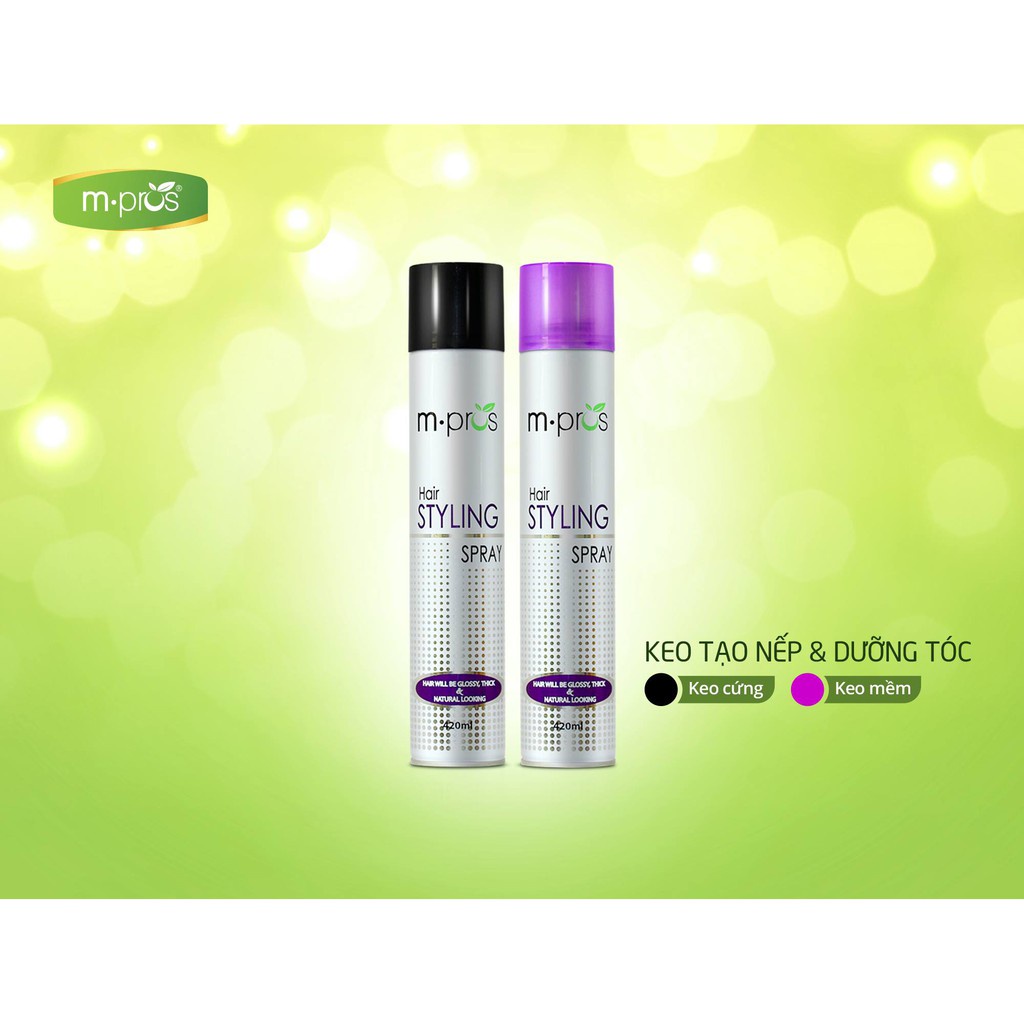 Keo Tạo Nếp Và Dưỡng Tóc Mpros 420ML