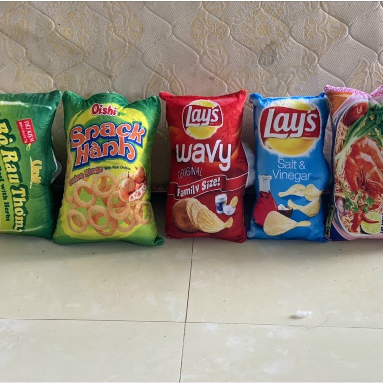 ⚡SALE LỚN⚡ Thú nhồi bông - Hình gói mì hảo hảo - Ruột sợi bông polyester siêu nhẹ