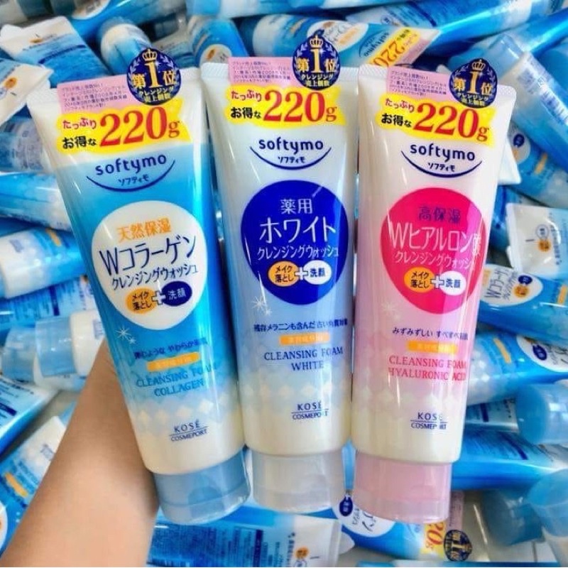 Sữa rửa mặt Kose Softymo 220g Nhật Bản