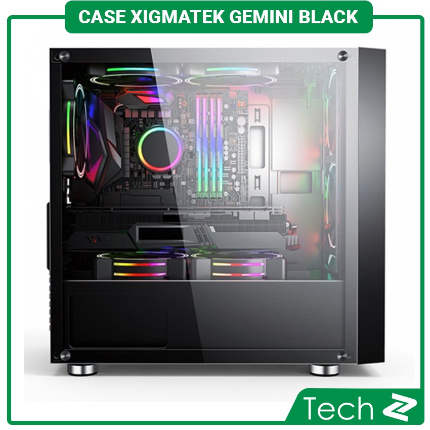 Vỏ Case Xigmatek Gemini Black (Mini Tower/Màu Đen)