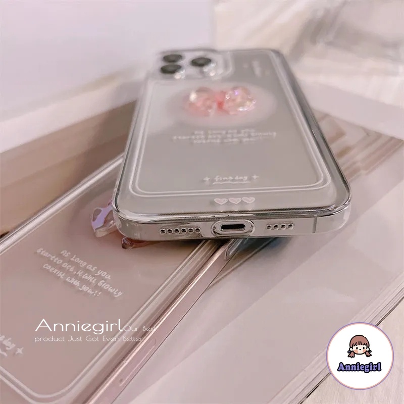 Ốp Điện Thoại TPU Mềm Siêu Mỏng Chống Sốc Đính Nơ 3D Cho IPhone 14 13 12 11 Pro Max X XR