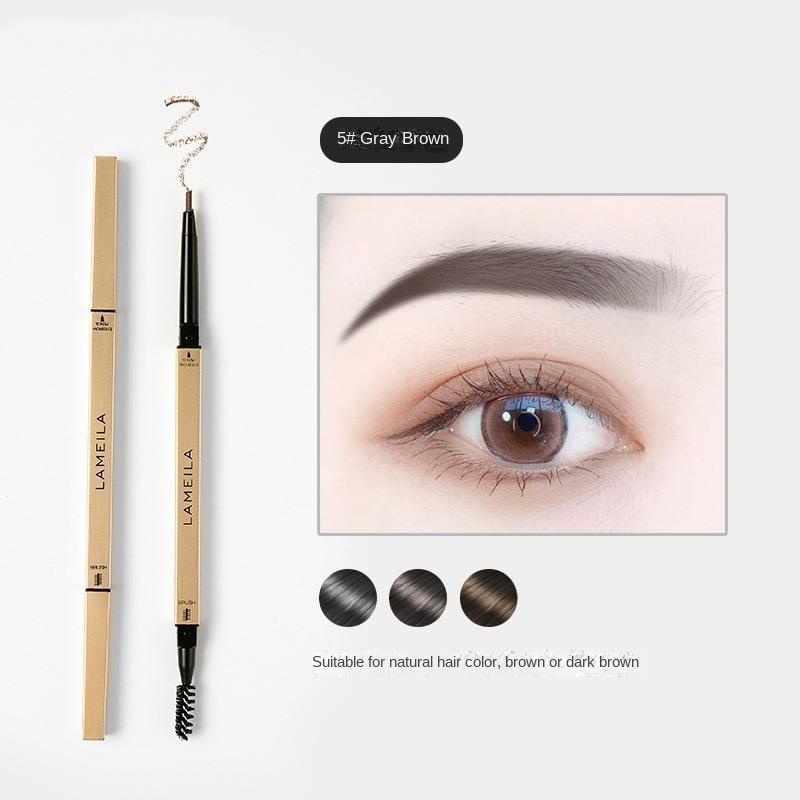Bút Kẻ Lông Mày Hai Đầu Dạng Xoay Lâu Trôi Chống Thấm Nước Không Dễ Phai Màu