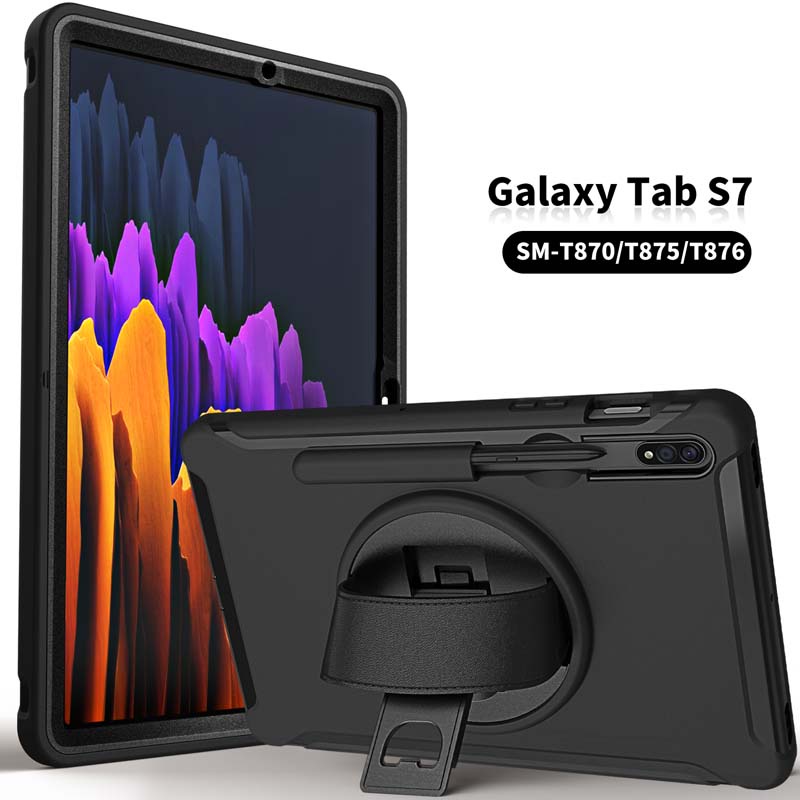 Ốp lưng chống sốc có giá đỡ 3 lớp cho Samsung Galaxy Tab S7 2020 SM-T870 SM-T875 11 inch