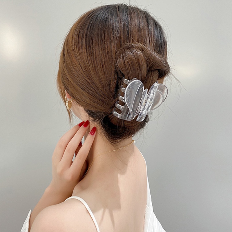 Kẹp Tóc 2021 Hai Lớp Hình Trái Tim Ngọt Ngào Đáng Yêu