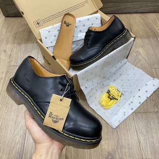 GIÀY DR.MARTEN LOW BLACK DA BÒ [ BẢN BEST 2022 ]
