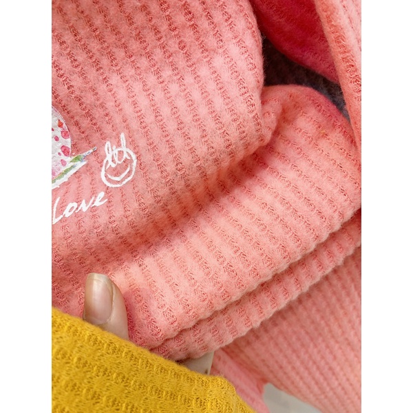 Bộ len xốp mỏng siu mềm little love bé trai gái