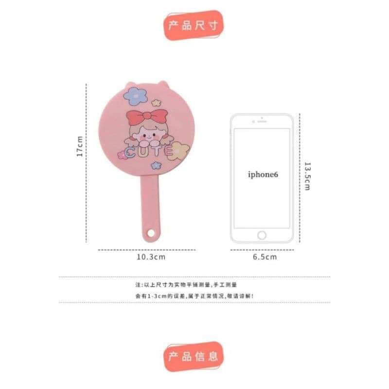 Bộ gương lược hình thú cute