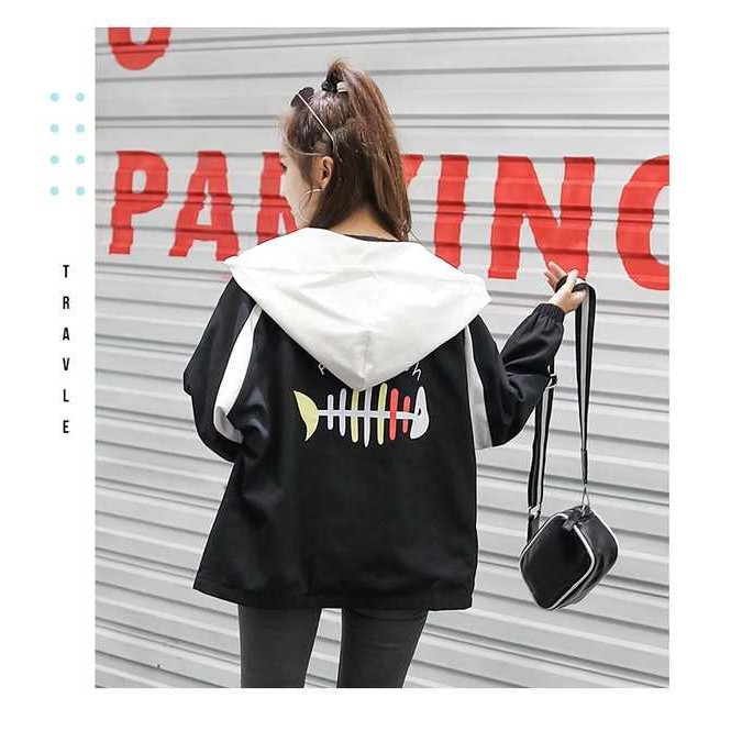 [S03] Áo khoác nữ dù phối nửa 2 lớp dễ thương - M051 | BigBuy360 - bigbuy360.vn