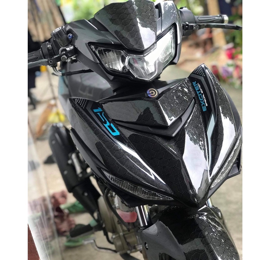 Mão Exciter 150 đời từ 2019 -2021 ốp carbon fiber vân tổ ong