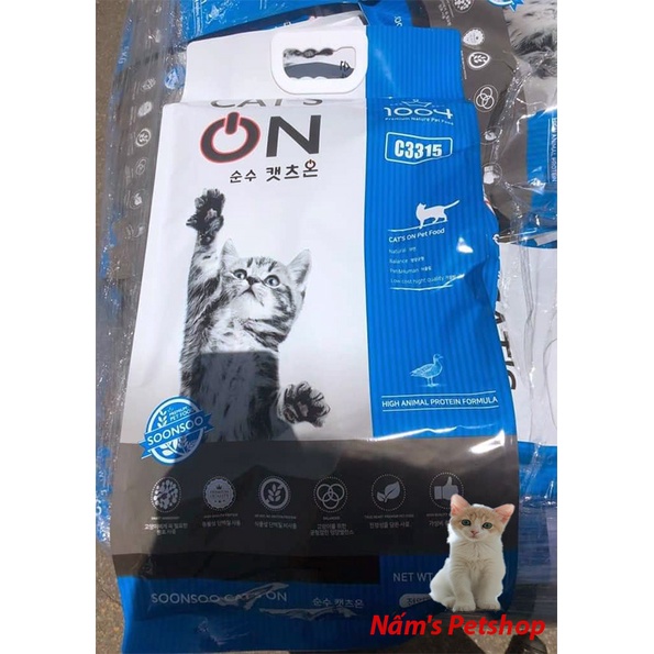 Thức ăn hạt cho mèo Cat On Hàn Quốc 5kg cho mèo mọi lứa tuối