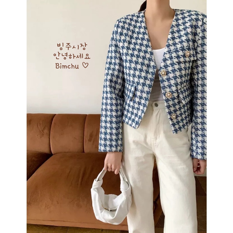 Áo Khoác Dạ Dáng Ngắn Kẻ Caro Sang Chảnh [ HÀNG SIÊU ĐẸP ]- S13 | BigBuy360 - bigbuy360.vn