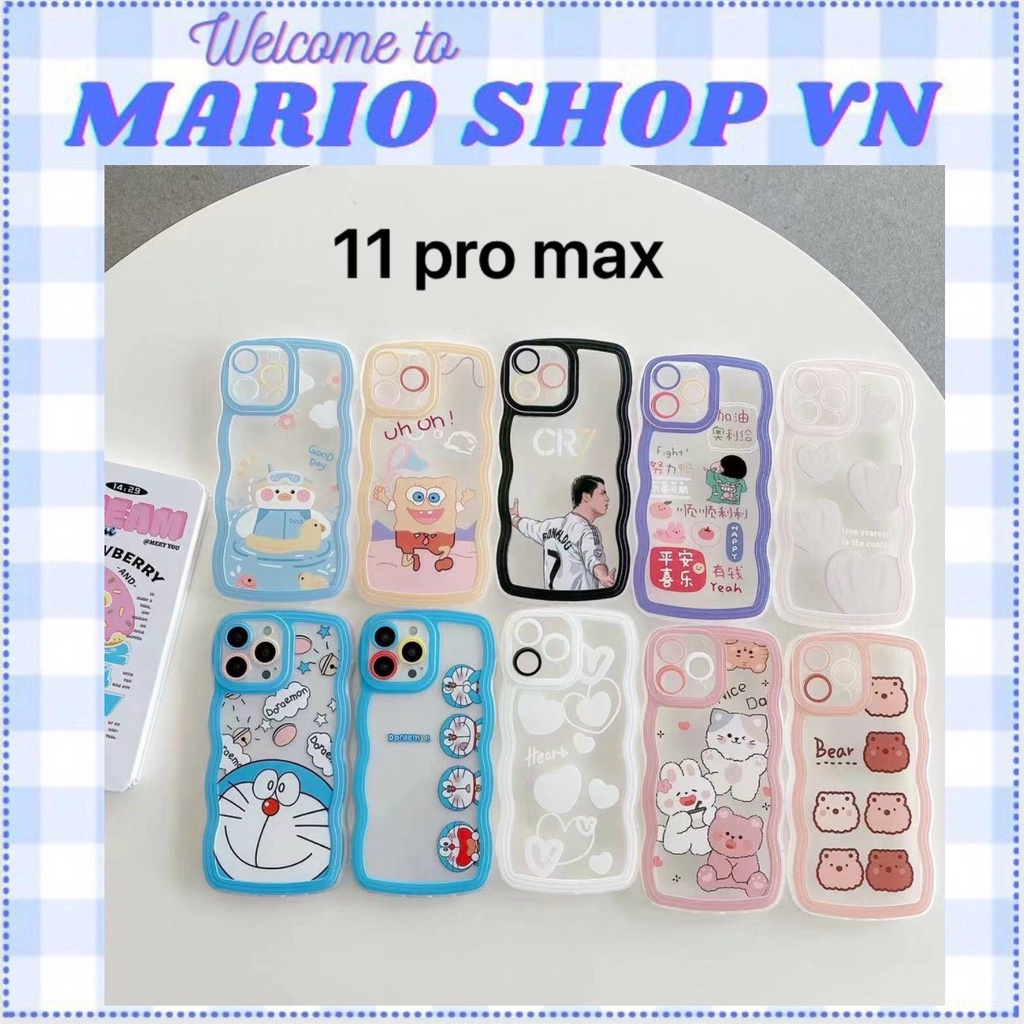 Ốp lưng gợn sóng iphone 7 PLUS 8 PLUS X XS MAX 11 PRO MAX