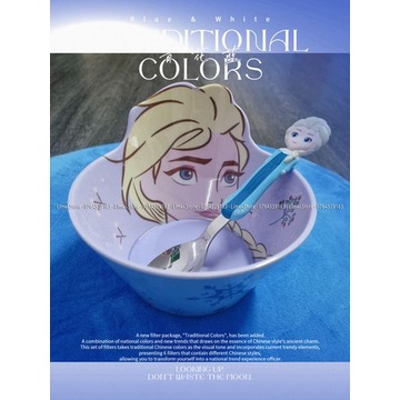 Set combo 2 món ăn uống chén muỗng Frozen Car Mickey Minnie Princess Disney cho trẻ em