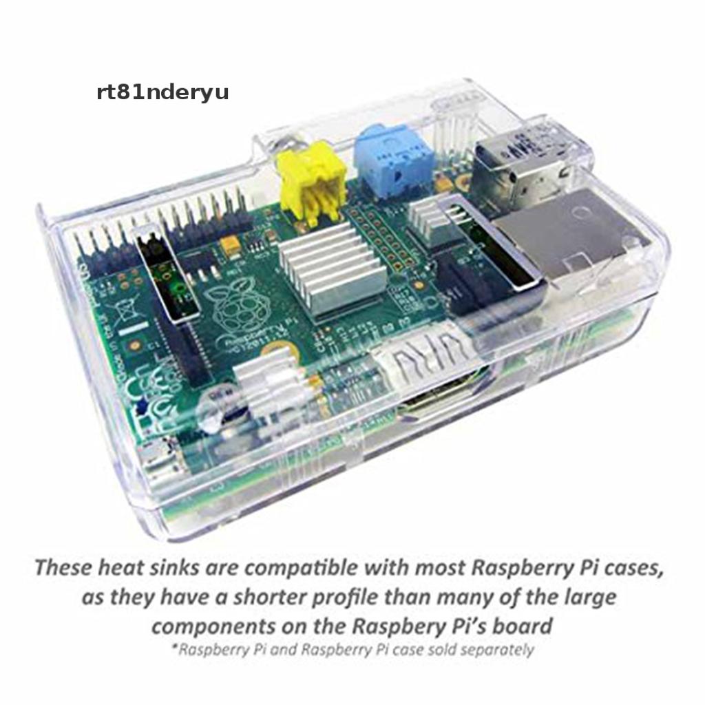 [rt81nderyu] Aluminum Heatsink x3pcs - Protect OverClocking Raspberry Pi 2 & Model B [rt81nderyu]