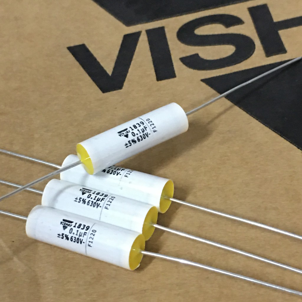 Tụ điện màu trắng VISHAY MKP 1839 0.1UF 630V (01 con)