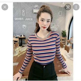 Áo thun nữ cổ tròn tay dài