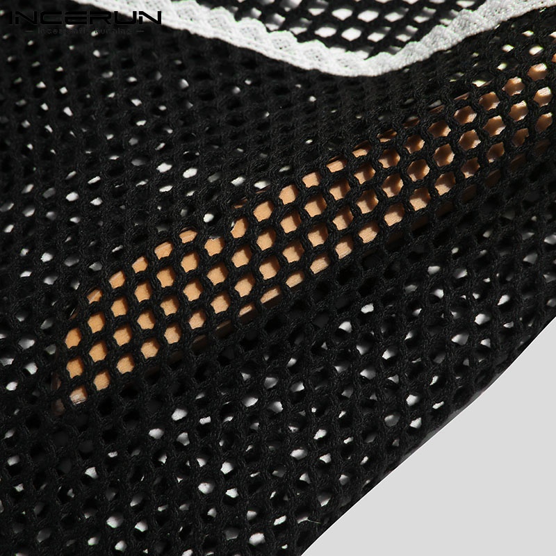 Áo ba lỗ INCERUN gợi cảm thời trang cho nam