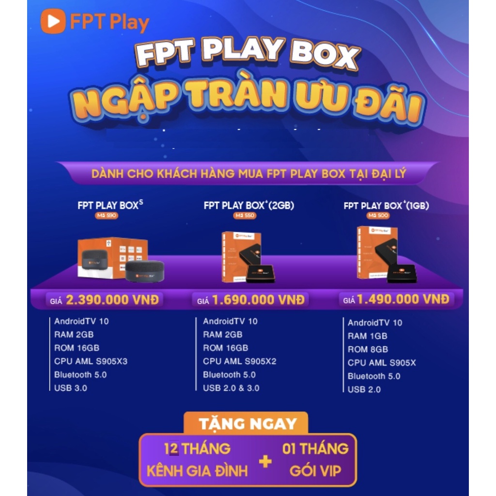 FPT PLay Box 2020 Modem T550 - Phiên Bản Mua Đứt Không Mất Phí Duy Trì - Điều Khiển Giọng Nói Ram 2G Rom 16G