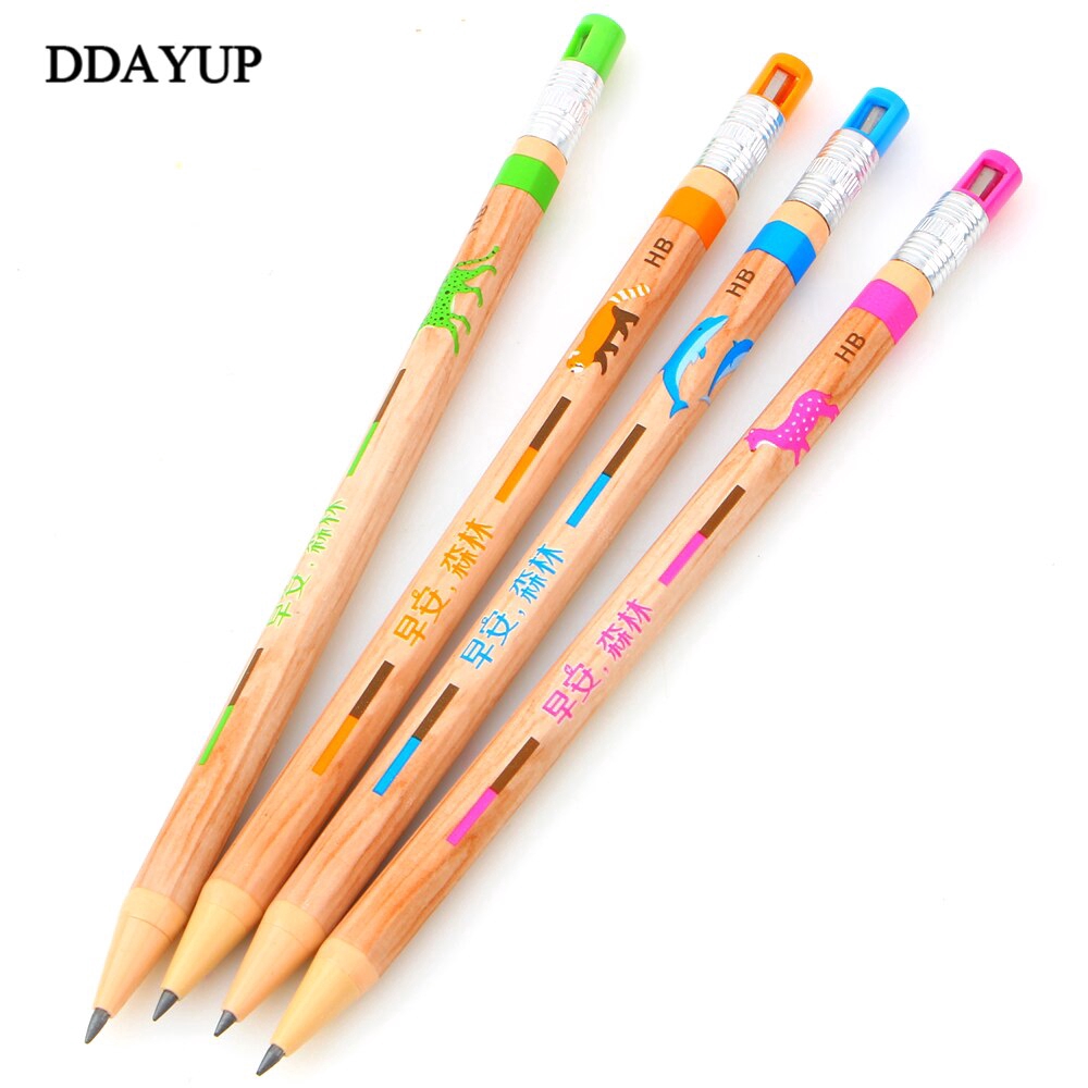 Set 4 bút chì 2.0mm HB bằng gỗ dùng vẽ đồ họa