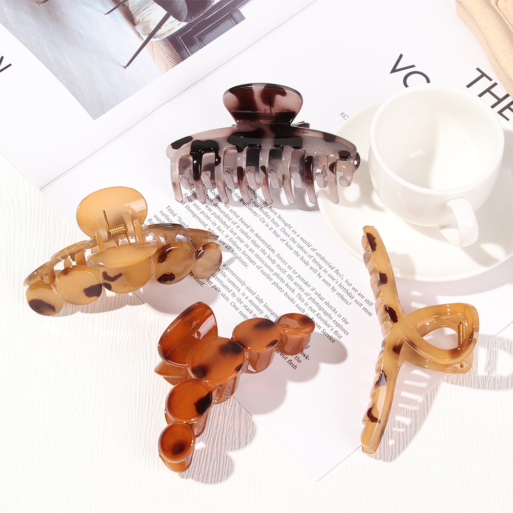 Kẹp Tóc Họa Tiết Da Báo Nhiều Màu Thời Trang Cho Nữ