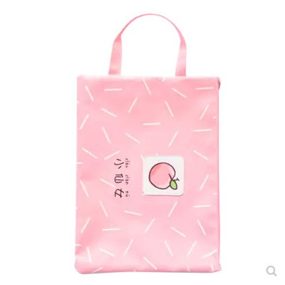 Hộp bút vải đào dẹt to A5 Hb184 hộp bút cute hộp bút dễ thương